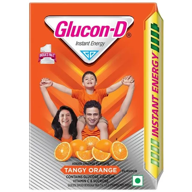 Glucon-D Instant Energy Health Drink - Tangy Orange, 200 g Refill-2.webp